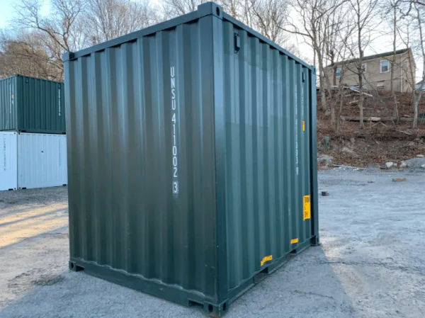 10ft green High Cube shipping container