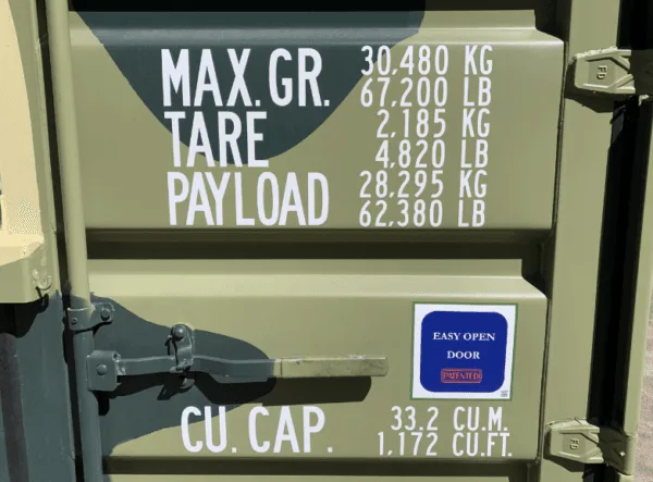 20 x 8 x 8.5 new camo shipping/storage container