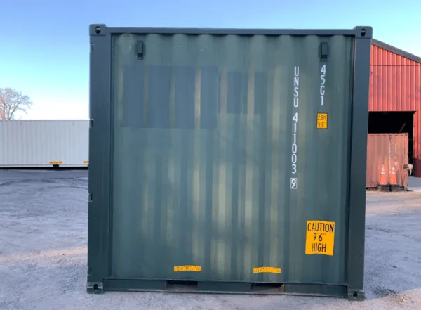 10ft green High Cube shipping container