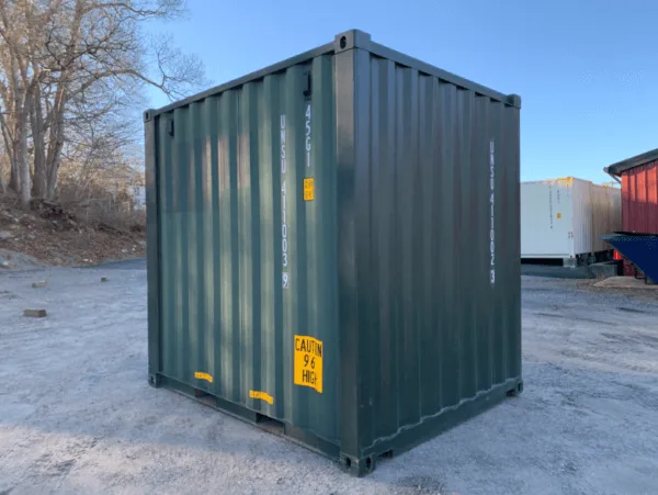 10ft green High Cube shipping container