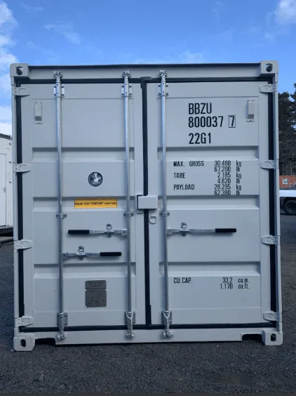 20ft Light Grey One Trip Shipping Container