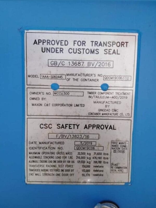 40ft Tunnel Containers (One Trip / New. Double Doors each end) - Image 3